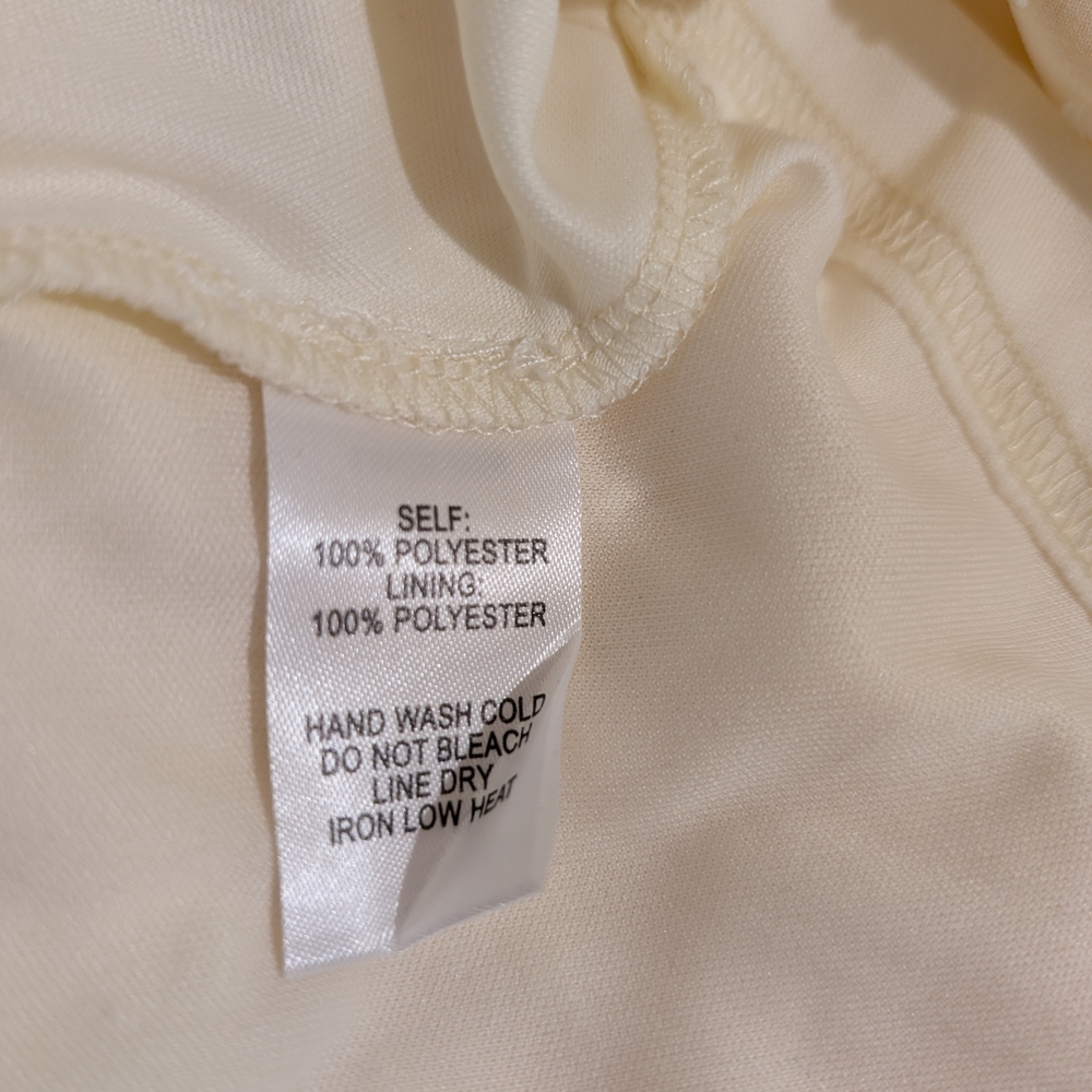 Lulu's Be a Dear Cream Swiss Dot Tie -front Skate Dress Size S - Picture 12 of 15